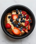 Desayuno - Pancakes proteina,Frutas, Miel