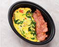 Desayuno - Tortilla de huevo, Espinaca, Bacon de Pavo, Tomate